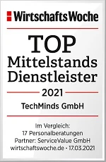 WiWo_TOP_Mittelstandsdienstleister2021_TechMinds_GmbH