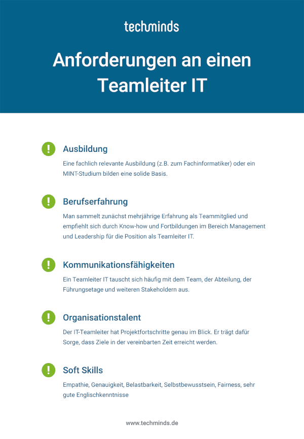 Anforderungen IT-Teamleiter