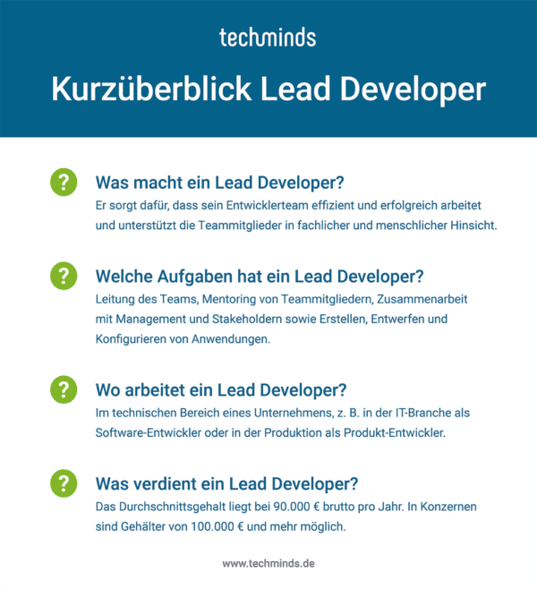 Lead Developer Kurzübersicht