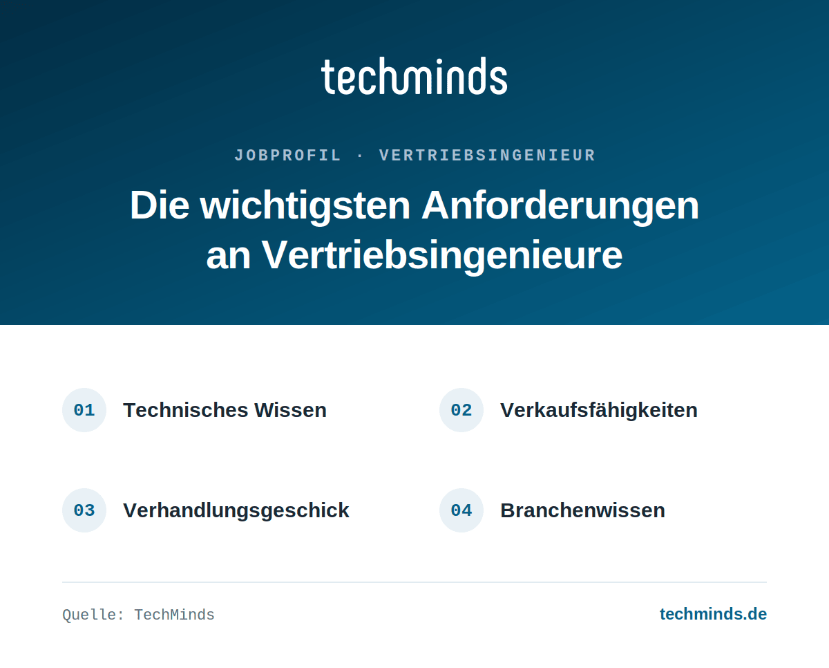 vertriebsingenieur-anforderungen Anforderungen an Vertriebsingenieure: technisches Wissen, Verkaufsfähigkeiten, Verhandlungsgeschick, Branche.
